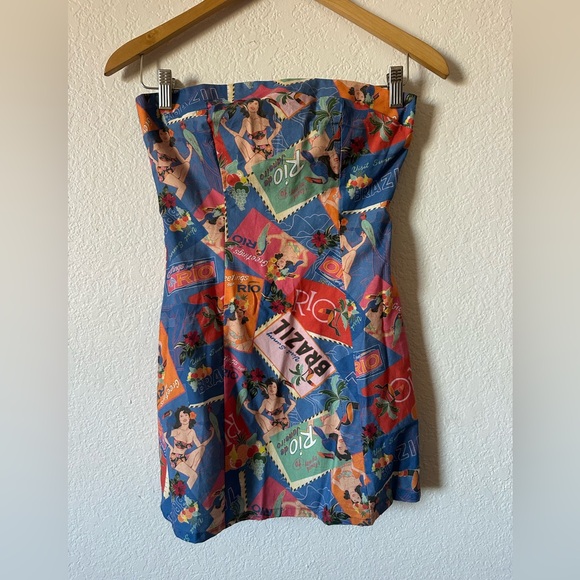Peppermayo Dresses & Skirts - Pepper mayo Catching Flights Bustier Mini Dress - Size 2 NWT
